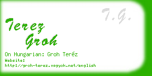 terez groh business card